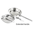 thumbnail image 4 of Greeniant Fiambrera Juego de teteras Utensilios Recipiente de comida resistente al desgaste con clavos de botón con mango Triángulo Colgando Anillo Ollas Kits de desorden para acampar Pequeña Greeniant OD024248-01, 4 of 6