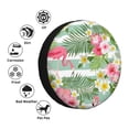 thumbnail image 5 of Balery Tropical Flamingotire Cover Waterproof Dust-Proof, Universal Spare Wheel Tire Cover For Trailer, Rv, Suv Truck And Vehicle Camper Accessories-17 Inch, 5 of 9
