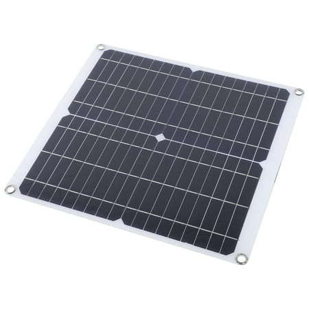 

Fdit 20W 18V Solar Panel Dual USB Output Outdoor Portable Mobilephone Battery Charger