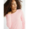 thumbnail image 7 of Free Assembly Women's Crewneck T-Shirt with Long Sleeves, Sizes XS-XXXL, 7 of 7
