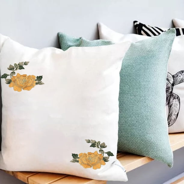 Bordado 1 Par De Parches Bordados De Flores, Hermoso Patrón De Flores, Apliques Bordados, Parches Para Planchar Para Ropa DIY