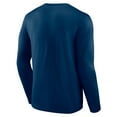 thumbnail image 3 of Men's  Navy Houston Texans Secondary Logo Victory Arch Long Sleeve T-Shirt, 3 of 3