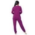 thumbnail image 3 of Fruit of The Loom Women's Boyfriend Top & Jogger Pajama Sleep Set, Sizes S-4X, 3 of 10