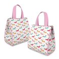 thumbnail image 2 of Colorful Funny Dachshund Insulated Lunch Bag for Women & Adults,Large Portable Soft Cooler Lunch Bag,Thermal Food Storage Tote with Pearl Cotton,8.66L,8.75x5.75x9.5 Inch, 2 of 6