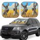 thumbnail image 1 of Fotbe Funny Countryside Donkey Juego de 2 Piezas de Parasoles para Parabrisas | Bloqueador Solar para Auto | Accesorios Plegables para Protección Solar Interior-Large, 1 of 6