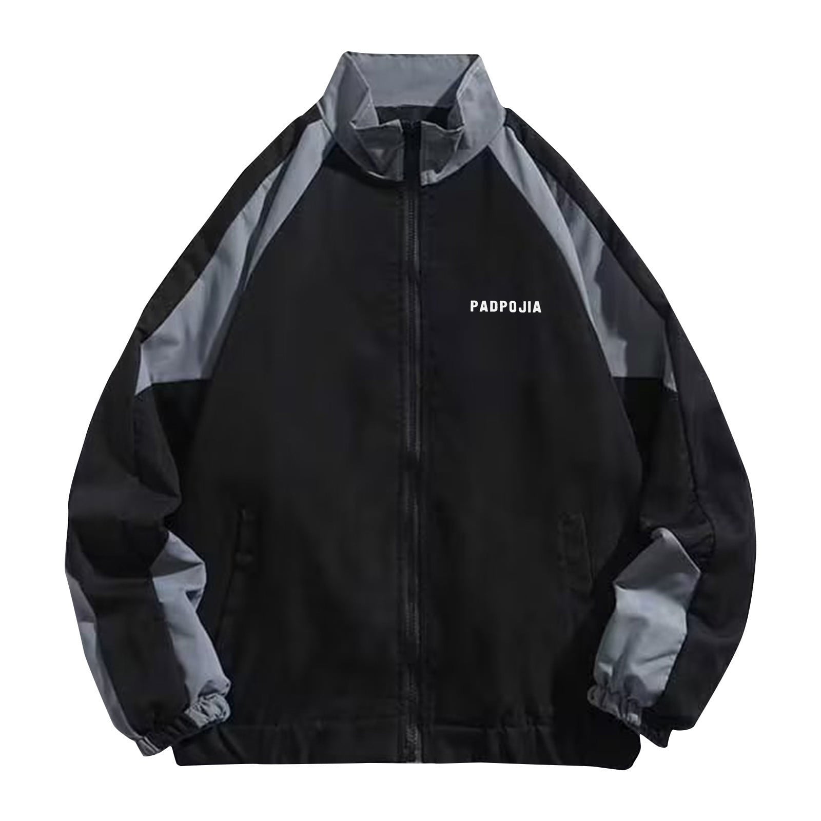 Awdenio Vintage Jackets Hip Hop Style Patchwork Windbreak Unisex