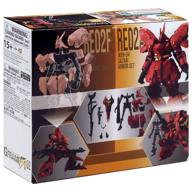 B1A4セット Gundam G Frame MSN-04 Sazabi Armor & Frame Set Model Kit with