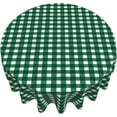 thumbnail image 4 of Round Tablecloth 60 Inch, Classic Green Buffalo Plaid Round Table Cloths Stain Resistant Table Cloth Farmhouse Table Cover for Dining Table, Buffet Parties and Camping, 4 of 8