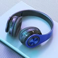 thumbnail image 6 of Uandlove Bluetooth Headphones for Kids,Headphones Wireless Bluetooth Headset Subwoofer Bluetooth 5.1 Mobile Computer Game Music Sports Game Headphones,Blue, 6 of 7