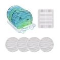 thumbnail image 2 of Set of 5 Coaster Resin Molds, Coaster Silicone Molds for Epoxy Resin with Storage Box Mold, Coaster Molds for Resin Casting, Epoxy Resin Molds for Cups Mats, DIY Resin, Home Decoration, 2 of 7