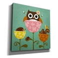 thumbnail image 2 of Epic Graffiti 'Owl Squirrel and Hedgehog in Flowers' by Nancy Lee, Canvas Wall Art, 18"x18", 2 of 2