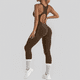 thumbnail image 4 of WILLBEST Mono de Entrenamiento para Mujer, de Manga Larga, con Cremallera Frontal Y Espalda Descubierta, Elástico, Deportivo, para Yoga, Running, Ropa Informal Cómoda. Chica, 4 of 8