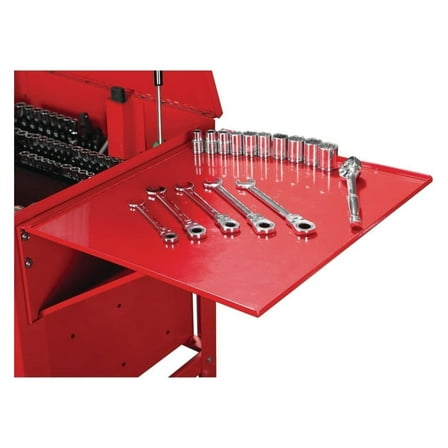 Exlonjet US General Folding Side Tray for a 5 Drawer Tool Cart, Color (Red)