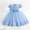 Sky Blue, variant on iTNHFP Girls Spring Dress Children's Mesh Dress Dress Stylish Little Girl Dress 1311