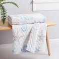 thumbnail image 2 of Levtex - Blue Sea - Quilted Throw - 50x60in. - Coastal - Coral, Teal, Blue, Grey, White - Reversible Pattern - Cotton Fabric, 2 of 4