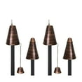 thumbnail image 2 of Legends International Large Hawaiian Cone Tiki Torch Hammered Copper - 4 Pack, 2 of 5