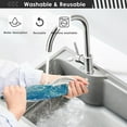 thumbnail image 5 of Coolnut Blue Golden Fluid Sink Splash Guard for Faucet 2 Packs Faucet Absorbent Mats, Pretty Wonderful Faucet Handle Drip Catcher Quickly Drying Mat for Kitchen Counter Bathroom RV, 14.9"x5.5", 5 of 7