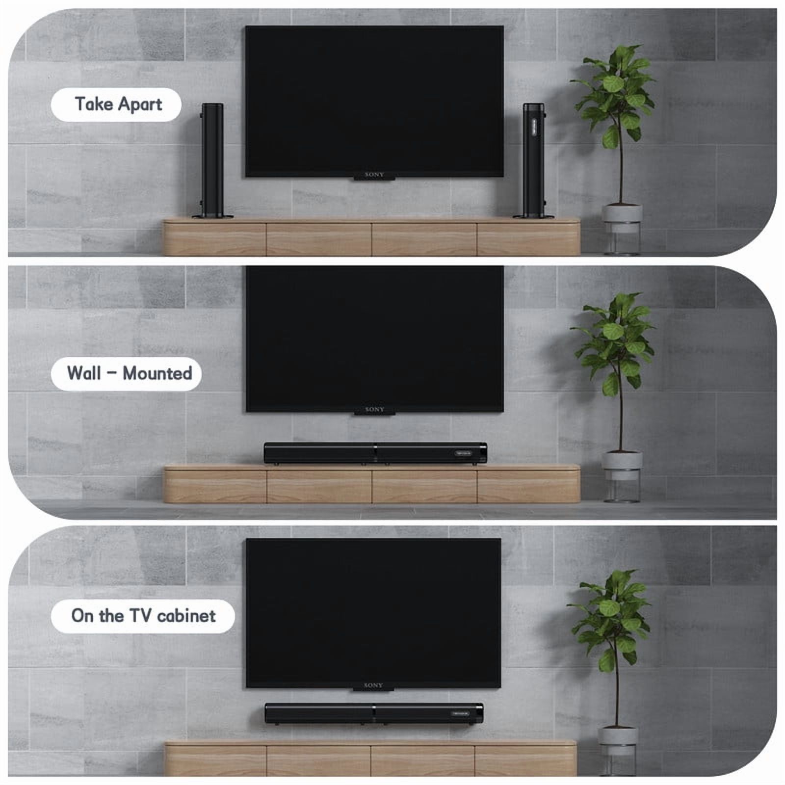 TOPVISION 100W 2.2CH Detachable Soundbar for TV photo 5