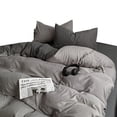 thumbnail image 2 of YAOMOBB Housse de Couette Inoffensive Drap Housse de Couette Ensemble Format Grand Couette Ultra Douce Résistante à l'Usure Taie d'Oreiller, 2 of 7