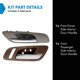 thumbnail image 2 of Trq Juego De Manijas De Puerta Interior Compatible Con Silverado Suburban Tahoe Sierra Yukon 07-14, 2 of 5