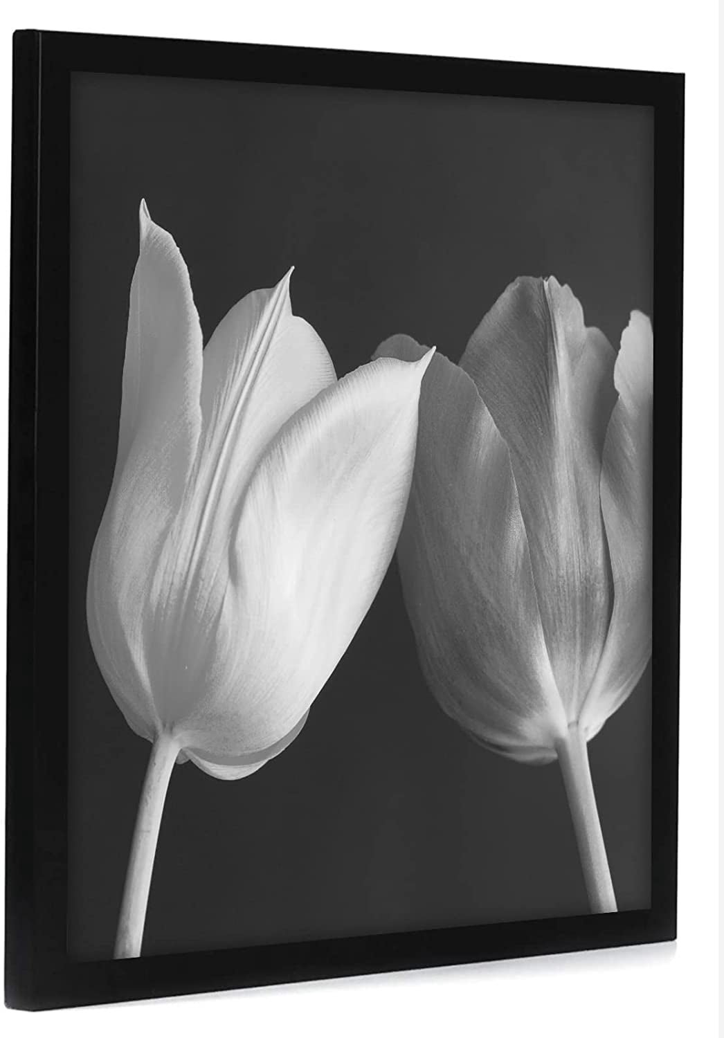 Americanflat 18X18 Poster Frame in Black - Composite Wood with Polished Plexiglass - Square Frame for Wall with Included Hanging Hardware