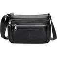 thumbnail image 1 of Bolso bandolera para mujer, carteras y bolsos de cuero suave, bolso de mensajero con múltiples bolsillos, 1 of 5