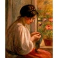 thumbnail image 3 of Pierre-Auguste Renoir 15x18 Black Modern Framed Museum Art Print Titled - Seamstress at Window (circa 1908-1910), 3 of 5