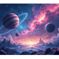 thumbnail image 6 of LUUFILx Space Galaxy Backdrop Fantasy Sky Landscape Backdrop Banner Astronomical Decoration Background Photo Booth Astronomy Decor Parties Events Wall Art, 6 of 8