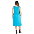 thumbnail image 3 of Women’s Plus Size Sleeveless Midi Fit and Flare Pocket Dress, 3 of 3