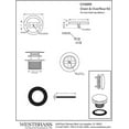 thumbnail image 2 of Westbrass D398RK-20 Round Mushroom Tip Toe Trim Set - Stainless Steel, 2 of 11