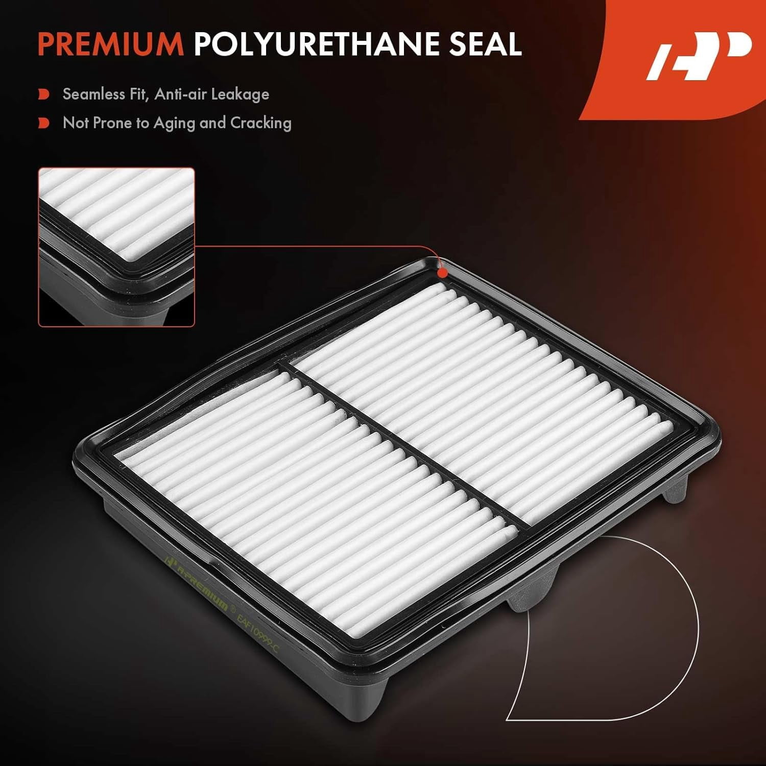 A-Premium 2-PC Engine Air Filter Compatible with Infiniti M35 2009-2010, M37 2011-2013, Q70 2014-2019, Q70L 2015-2019, 3.5L 3.7L, Replace# 16546EJ70A
