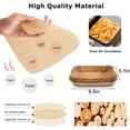 thumbnail image 5 of TAZEMAT Air Fryer Disposable Paper Rectangular 100 PCS Air Fryer Parchment Paper Liner Non-Stick Air Fryer Paper Pads Oil Resistant, Food Grade Baking Paper for Roasting Microwave, 5 of 5