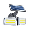 thumbnail image 1 of Solar Microwave Radar Wall Lamp Human Body Induction Double Head Rotatable Home Garden Waterproof Solar Street Light 80COB, 1 of 8