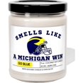 thumbnail image 1 of Wolverine Win - Bougie de Jour de Match Chanceux Michigan (Lemon Verbana), 1 of 1