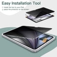 thumbnail image 4 of Privacy Screen Protector for iPad Air 13-Inch M3/M2 (2025/2024) with Easy Installation Tool, Anti-Spy Tempered Glass Film, 1-Pack, 4 of 7
