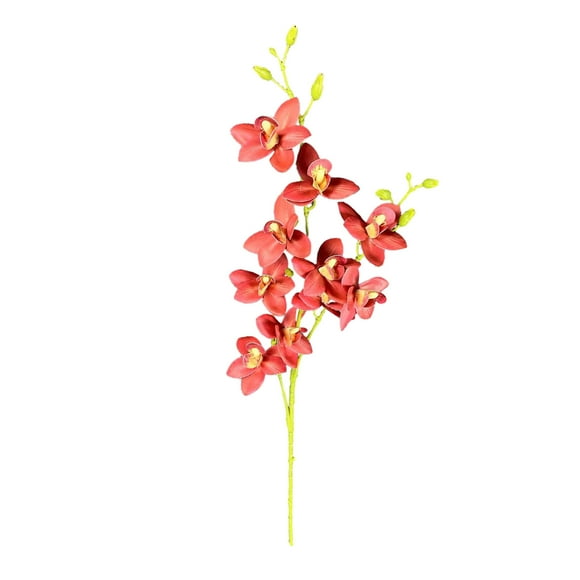 CSChome Artificial Flower Artificial Flower No Watering Non Fading Phalaenopsis Wedding Decor Home Supplies