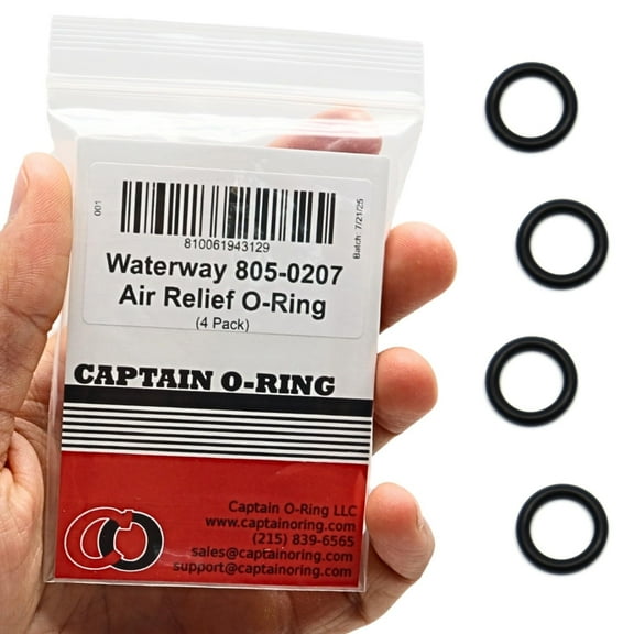 Captain O-Ring  Replacement 805-0207 Air Relief O-Ring for Waterway Clearwater ProClean Filter 4 Pack