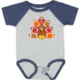 thumbnail image 3 of Inktastic Thanksgiving Cute Football Turkey Boys or Girls Baby Bodysuit, 3 of 5
