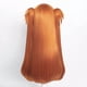 thumbnail image 4 of Peluca para cosplay Wiggy Mermaid, naranja y jengibre con coletas, 4 of 7