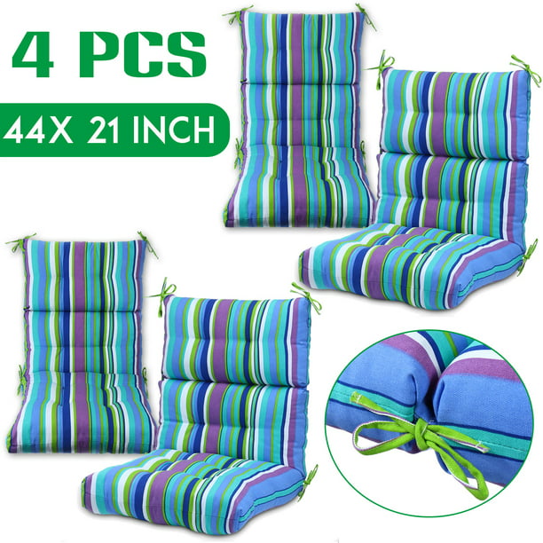 Pcs 44x21 Inch Outdoor Chair Cushion, High Back Patio Chair Cushions Canada