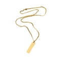 thumbnail image 4 of Collar con colgante de acero de titanio, hecho a mano, con cierre resistente. oro, 4 of 9