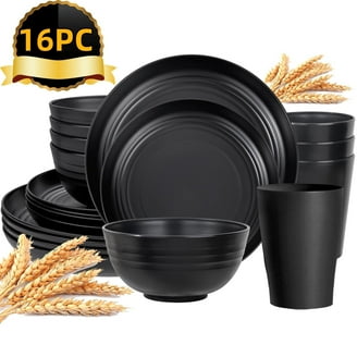 Better Homes & Gardens 12-Piece Bamboo Melamine Dinnerware Set
