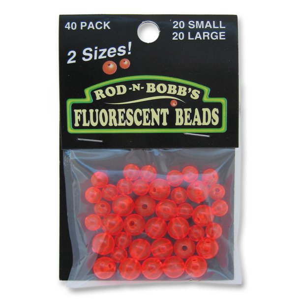 RodNBobb Fluorescent Beads, 40 Count
