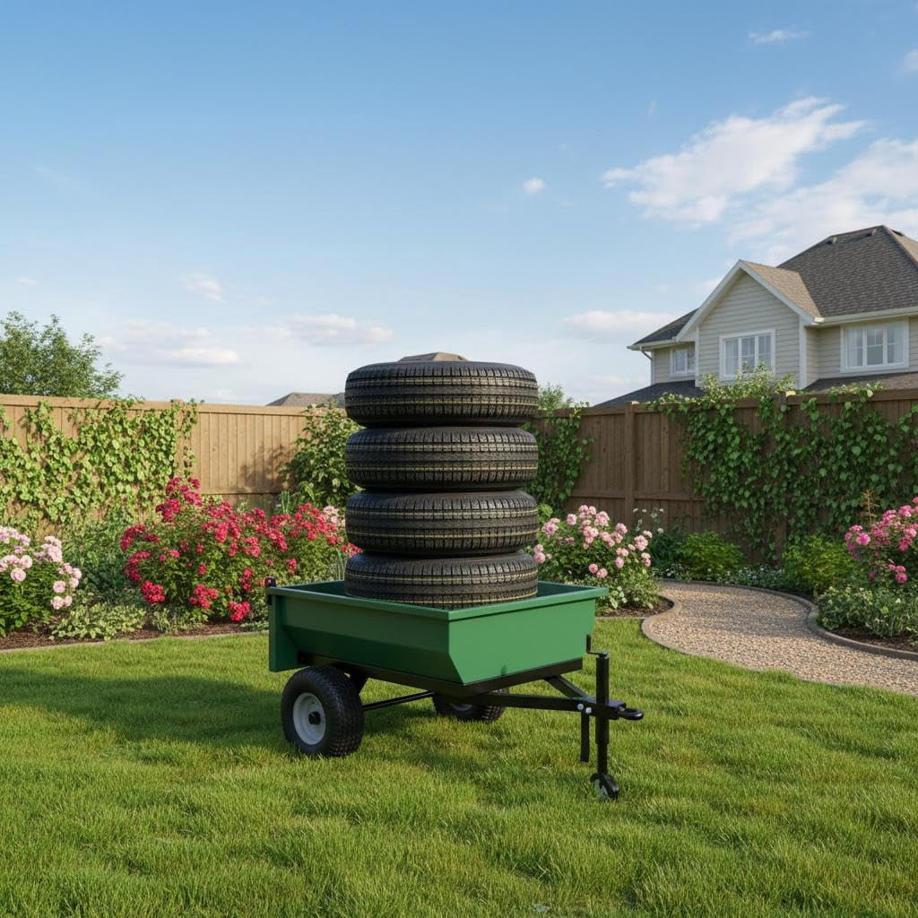 Set of 2 Trailer Tire Wheel Assembly 4.80-12 4.80x12 480-12, 6-Ply Load Range C, 5 Lug On 4.5" Fit Travel/Camper/Utility/Boat Trailers