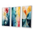 thumbnail image 3 of Designart "Circular Harmony Contemplating Divinity VI" Modern Geometric Framed Wall Art Set Of 3 - Turquoise Abstract Frame Gallery Set For Office Decor, 3 of 6