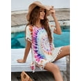 thumbnail image 3 of Charmo Womens Chiffon Tassel Beachwear Cover Up Beach Bikini Swimsuit Cover-ups, 3 of 4