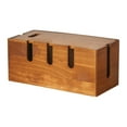 thumbnail image 2 of Caja de Gestión de Cables, Organizador de Cables Multiusos Portátil de Madera, Organizador de Cables para Escritorio, Cámara, Concentrador USB, 2 of 9