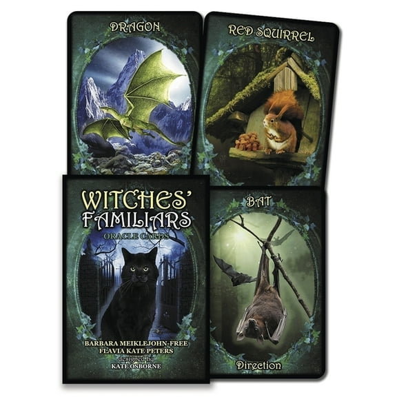 Witches' Familiars Oracle Cards, (Hardcover)
