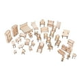 thumbnail image 1 of 34 piezas de muebles de -rompecabezas de maquetas en miniatura casa de DIY accesorios Decoración CUTICAT Rompecabezas de casa de muñecas, 1 of 8
