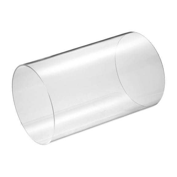 Uxcell Clear Rigid Acrylic Pipe, 145mm(5.71") ID x 150mm(5.91") OD 10" Round Polycarbonate Tube Plastic Tubing for Plumbing, Lighting, Aquarium, DIY Projects